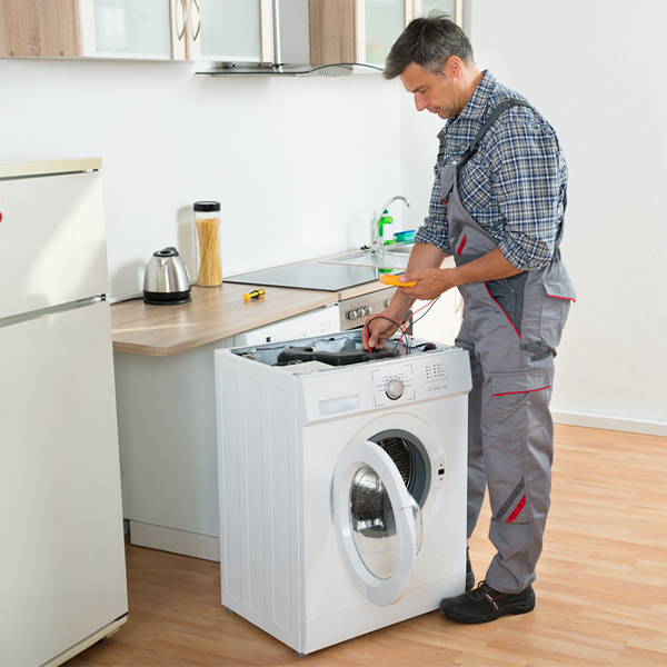 can you walk me through the steps of troubleshooting my washer issue in Seward KS